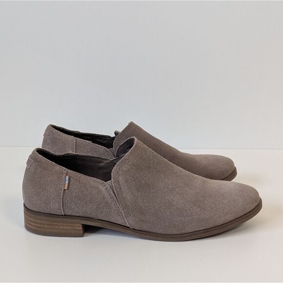 Toms Tan Suede Slip-On Loafers Women's 10